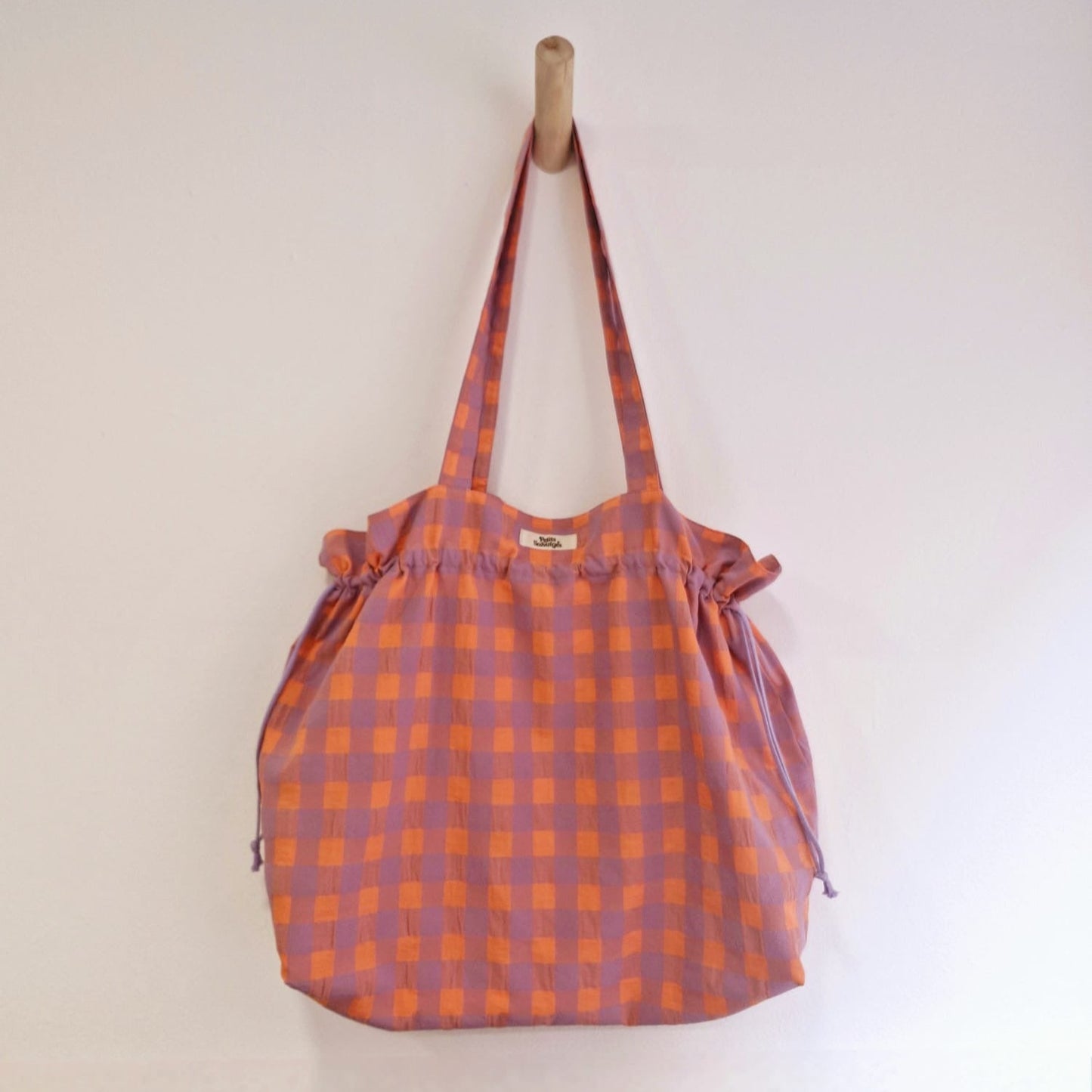 Bolsa Bombonera Coral y Lila