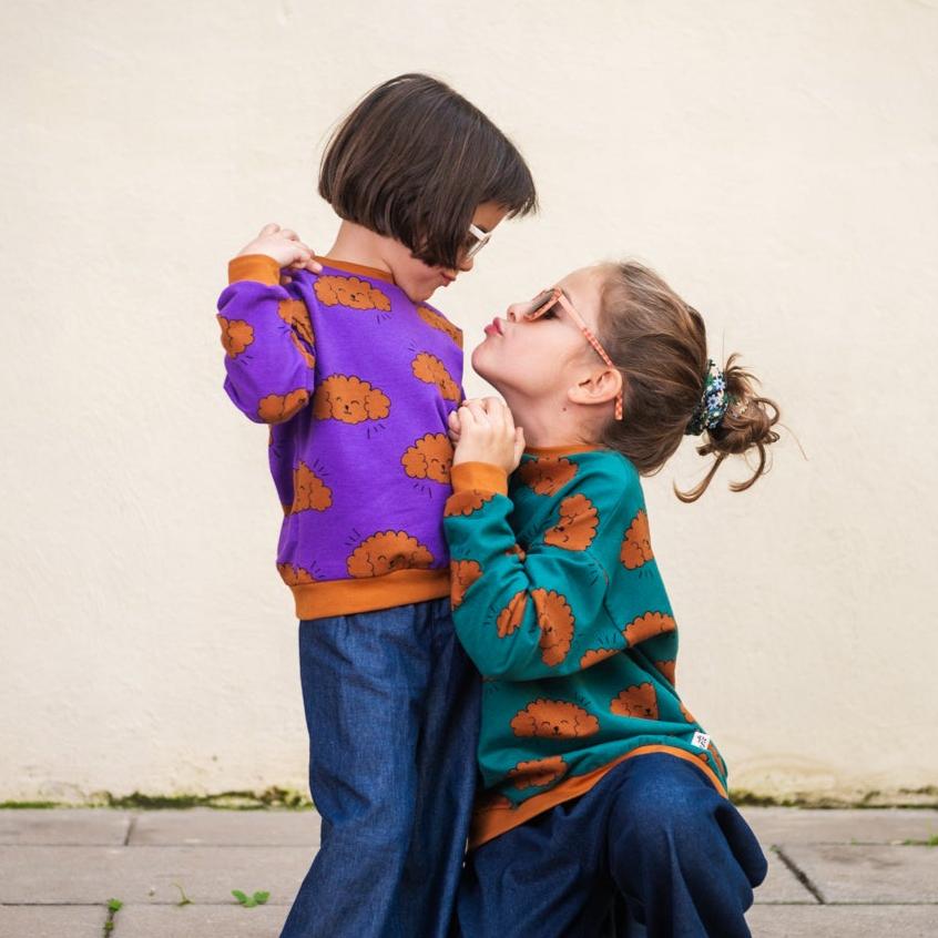 Sudadera Perros Lila