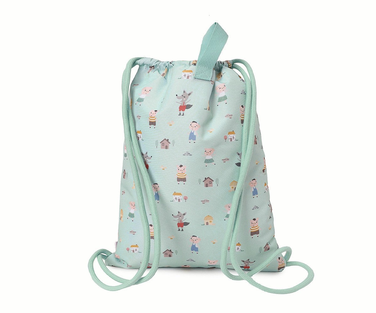 Mochila saco impermeable The Three Little Pigs