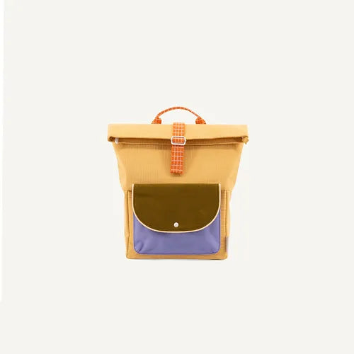 Mochila de pana color amarillo Sticky Lemon