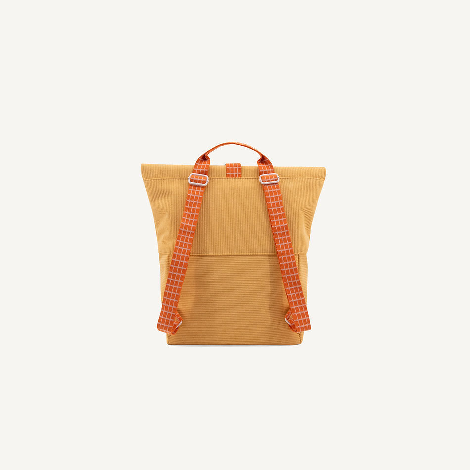 Mochila de pana color amarillo Sticky Lemon