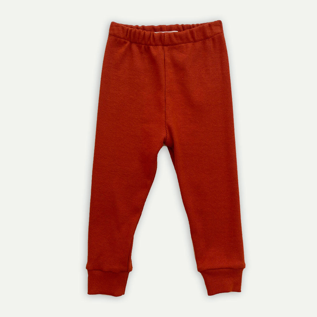 Pantalón algodón teja