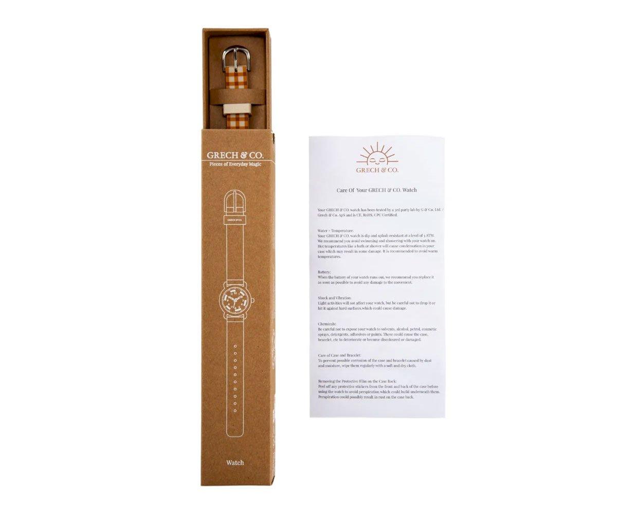 Reloj Grech & Co Sienna Gingham