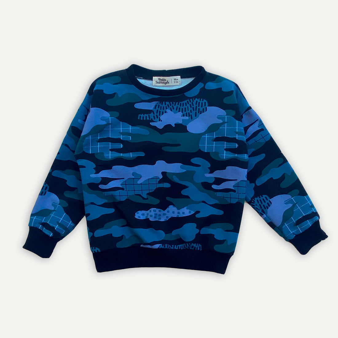 Sudadera mimeta azul