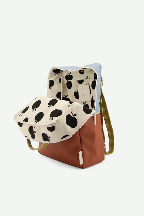 Blue + brown + green Sticky Lemon backpack
