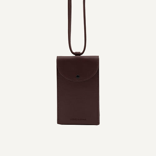 Bolso porta móvil marrón Monk & Anna