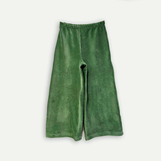 Pantalón pana algodón verde