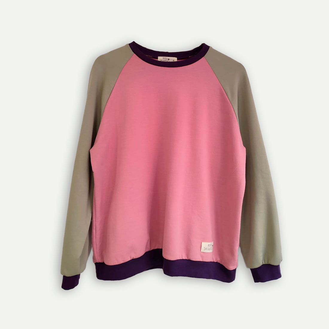 Dessuadora tricolor (rosa, pedra, lila)