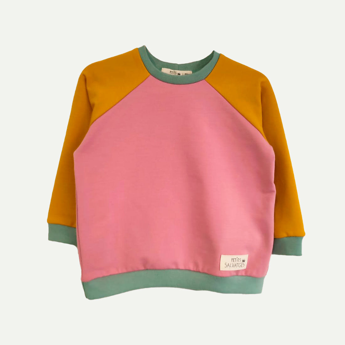 Sudadera tricolor infantil