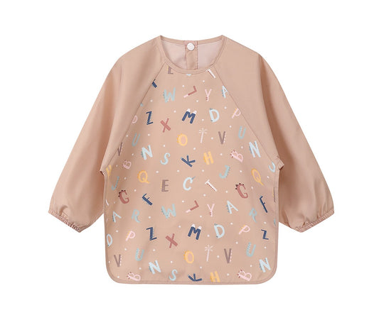 Babero con mangas Funny Letters