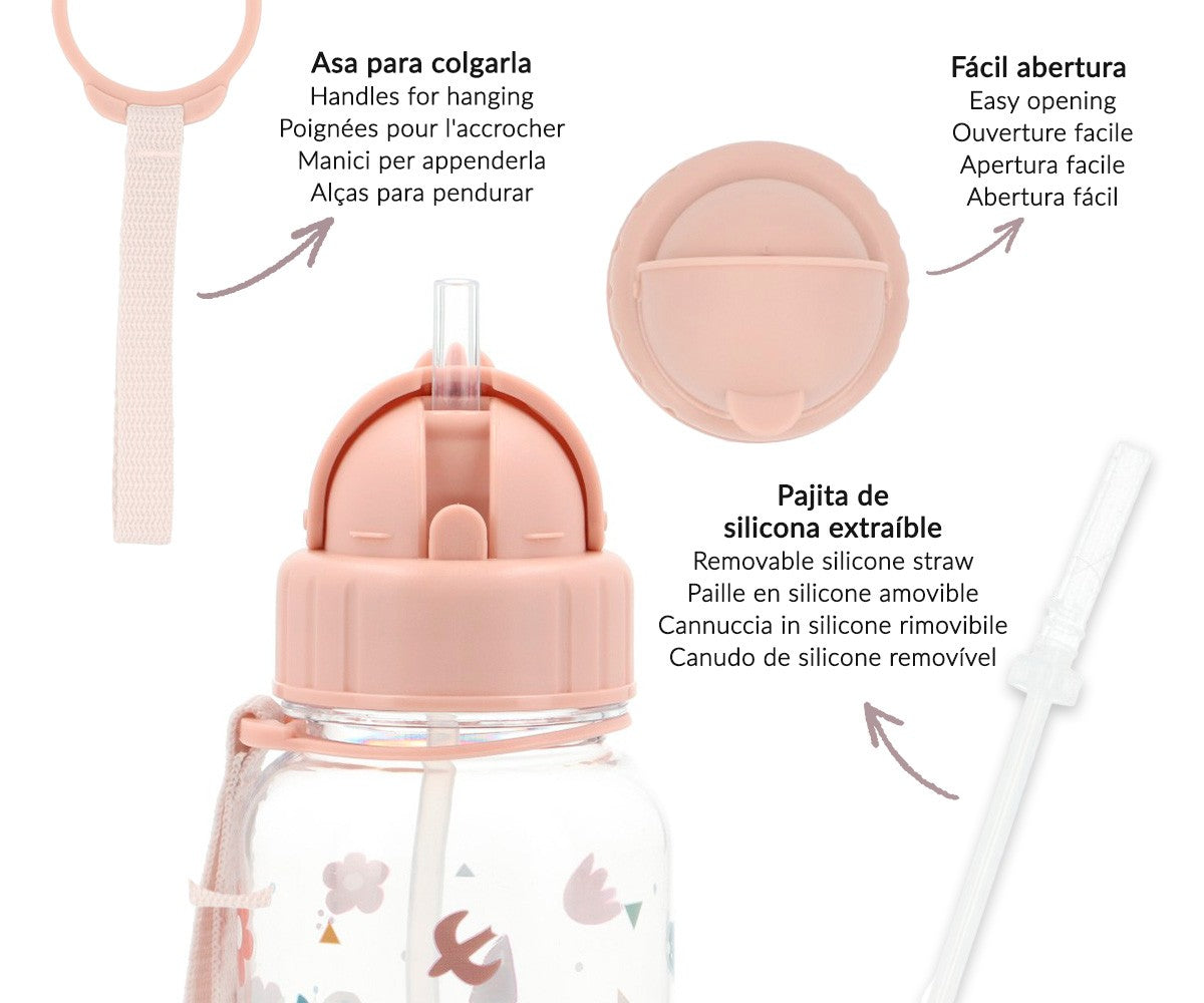 Botella de plástico Geometric Nature