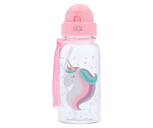 Botella de plástico Unicornio