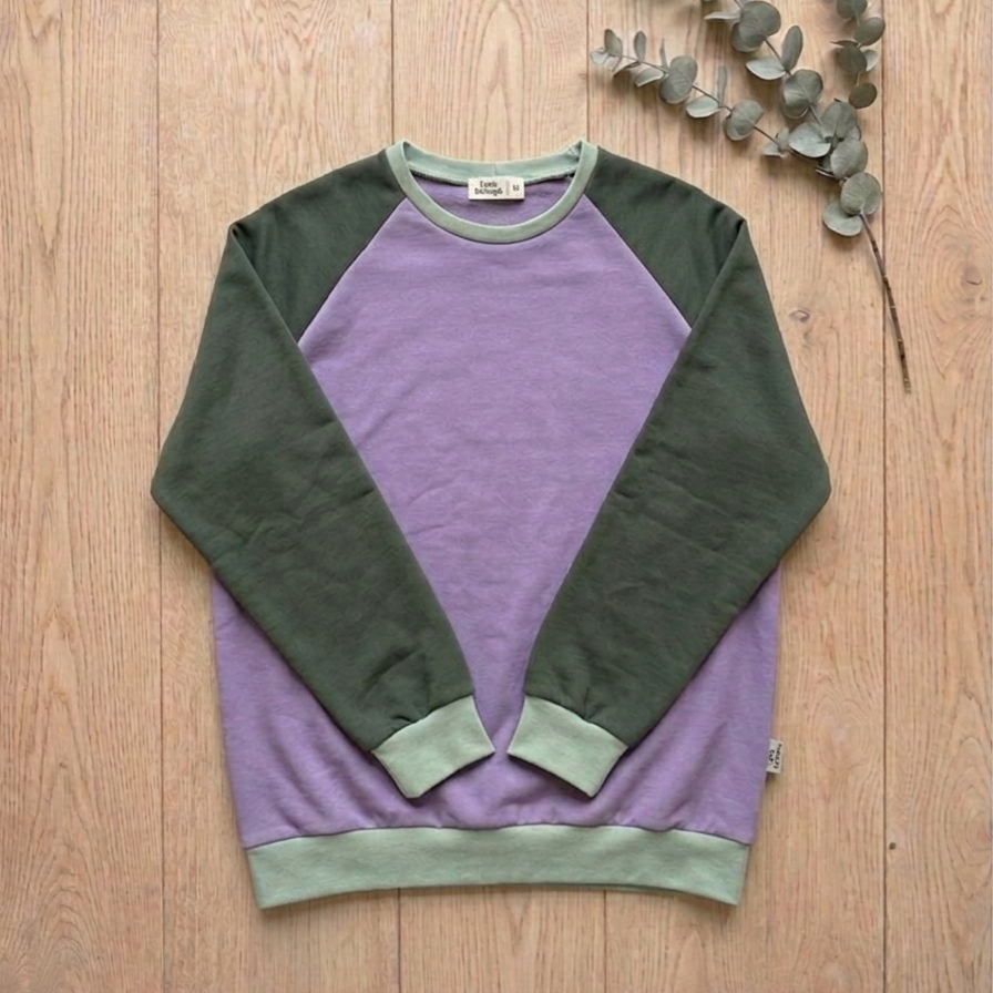 Sudadera Tricolor LVM (Lila, Verde y Mint)