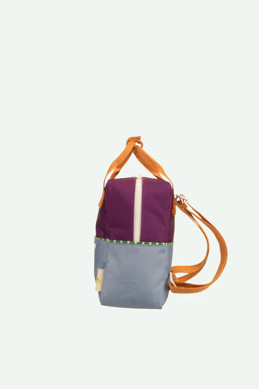Mochila pequeña colourblocking purple tights