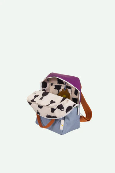 Mochila pequeña colourblocking purple tights