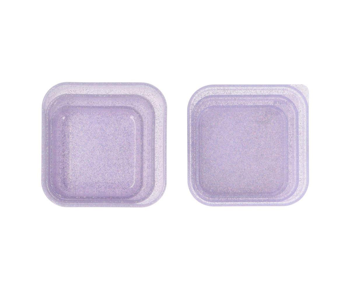 Set 3 fiambreras Glitter Lilac