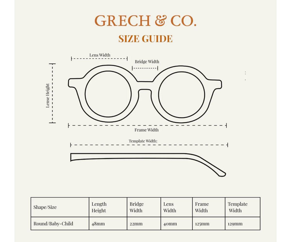 Gafas de sol infantil Polarizadas Original Round Sienna Gingham (18m-10 años)