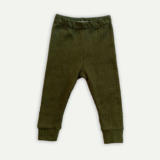 Pantalón algodón verde espigas