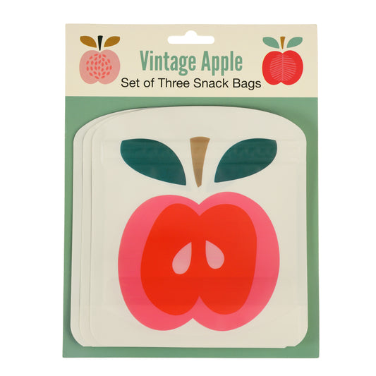 Vintage apple snack bag