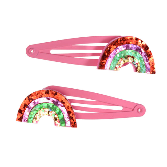 Leopard hair clips (2 pack)