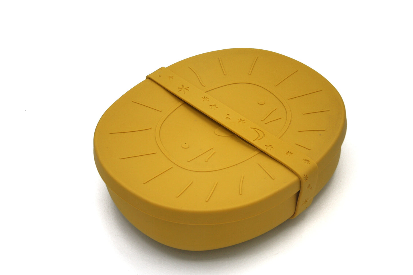 Lion Alfie mustard silicone lunch box