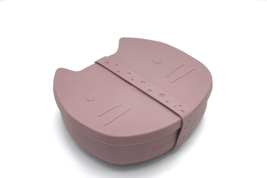 Fiambrera de silicona gata Pippa rosa