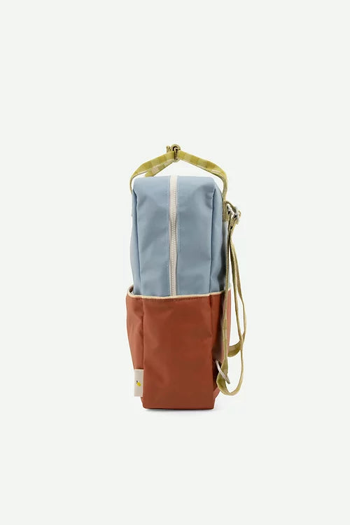 Blue + brown + green Sticky Lemon backpack