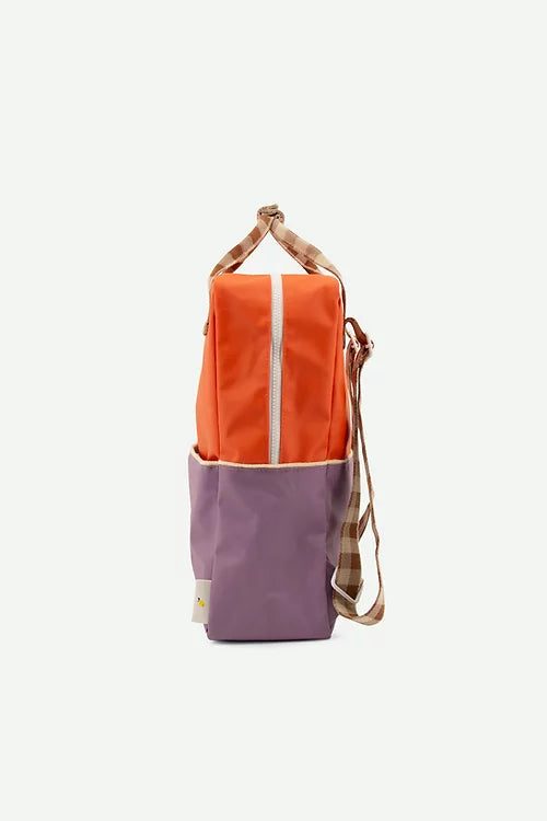 Orange + lilac + brown Sticky Lemon backpack