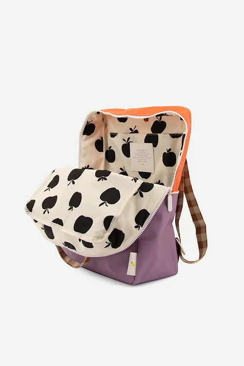 Orange + lilac + brown Sticky Lemon backpack