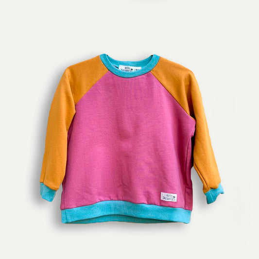 Tricolor children's sweatshirt ROM